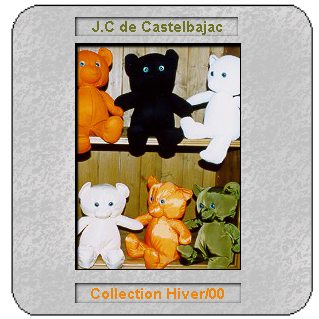 La collection d'ours de cet hiver